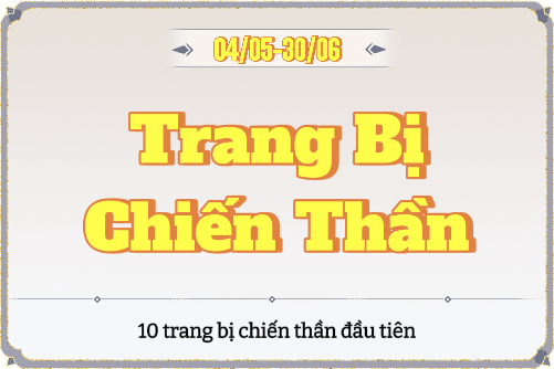 Trang Bị Chiến Thần Máy Chủ Thanh Long Xuất Thủy